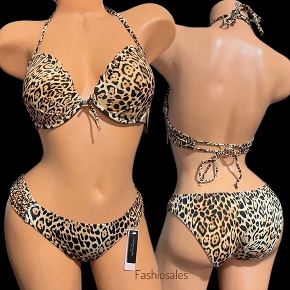 Victorias Secret Swim Push up Padded underwire Bikini top & Cheeky Bottom set - Picture 12 of 14